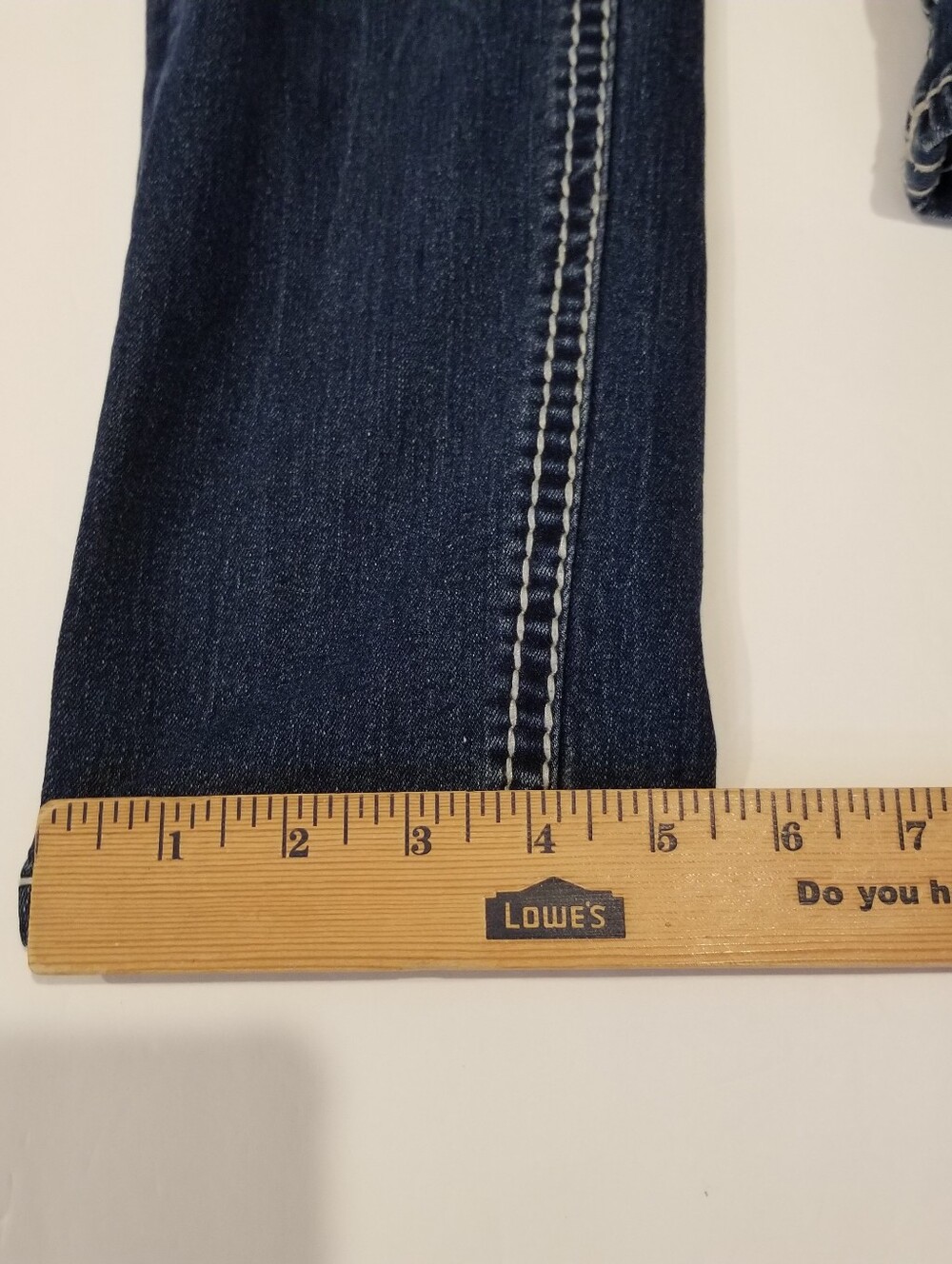 Rock&Roll Cowgirl Jeans 30x32 Actual 31x31 Skinny Low Rise Blue Denim Distressed - Picture 9 of 10